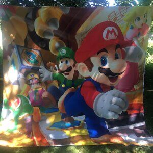 Nintendo Super Mario Princess Peach Luigi Full Size Duvet Cover L 90" x W 85"